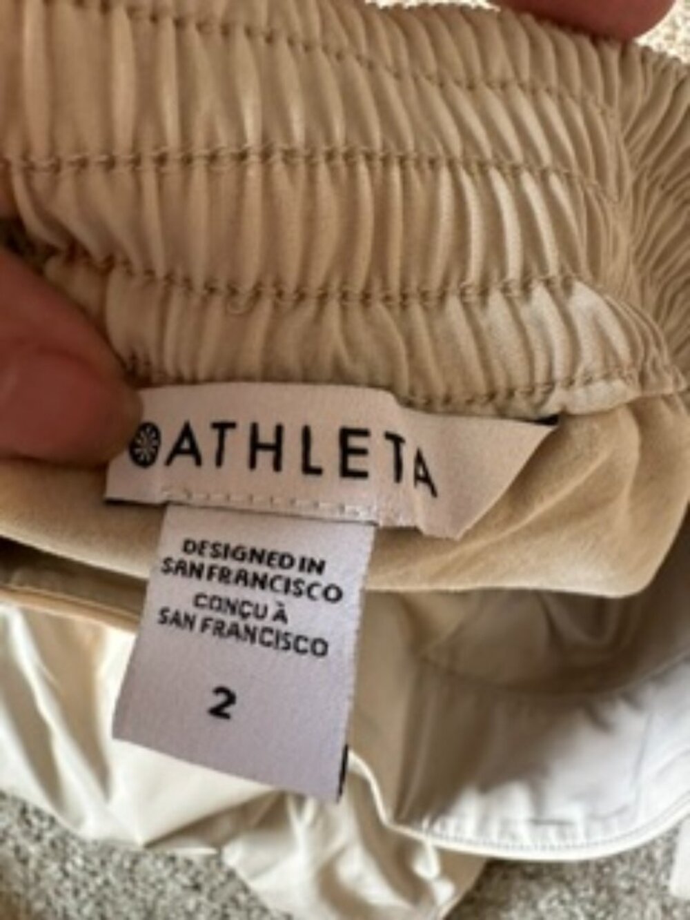 Athleta Chelsea Pull-on Jogger. Tan. Size 2. Lightweight.Pockets. - Picture 2 of 7